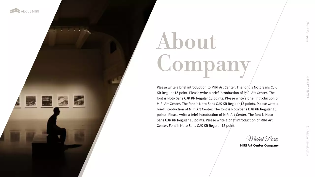 Black Modern Art Exhibition Presentation