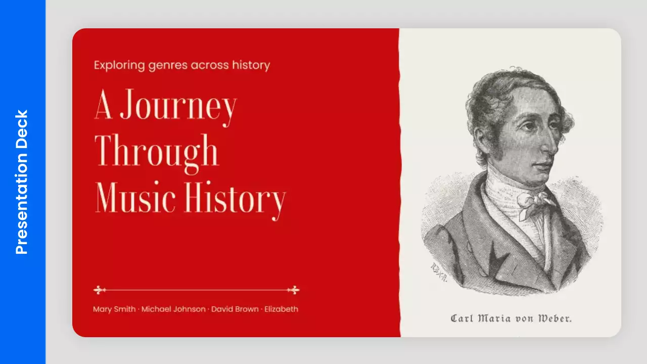 Red Classic Music History Presentation