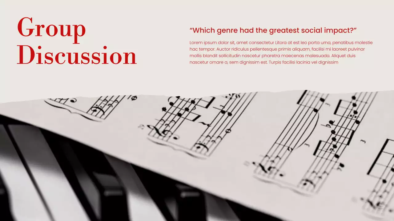 Red Classic Music History Presentation