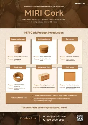 promosi gabus profesional berwarna coklat