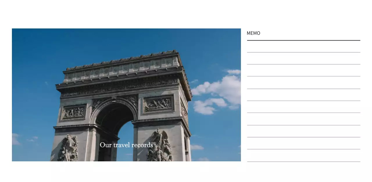 다양한 국가의 여행 프레임 사진 컨셉