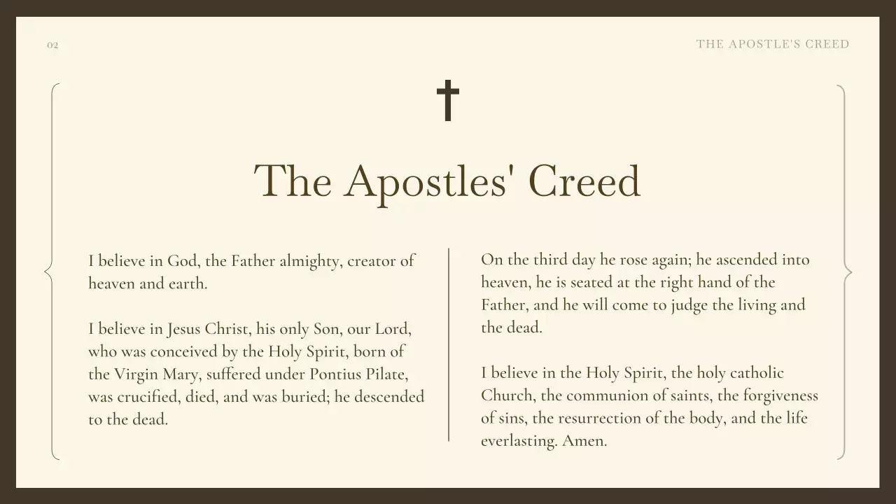 베이지색 우아한 예배 초대장 프레젠테이션