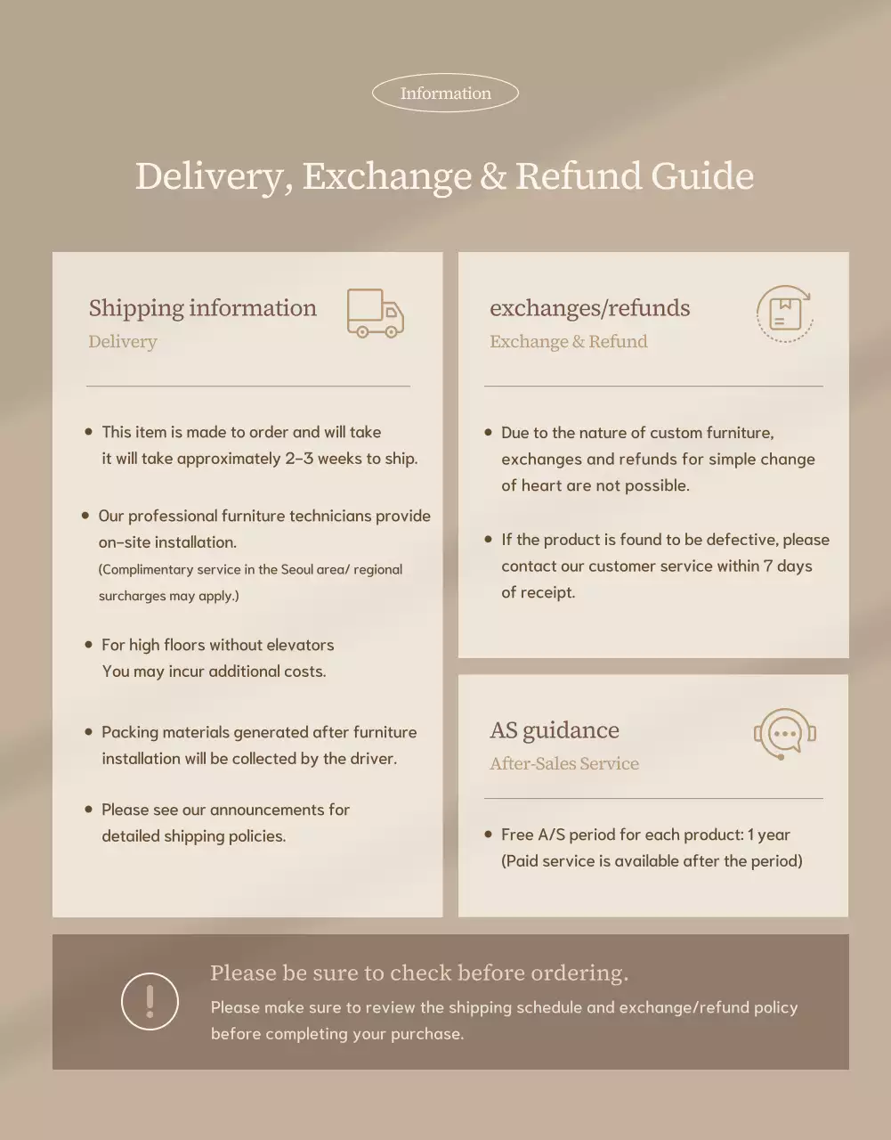 beige rustic furniture promotion