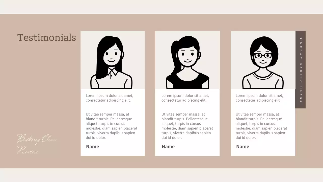 Bài thuyết trình đề xuất lớp học làm bánh Brown Rustic