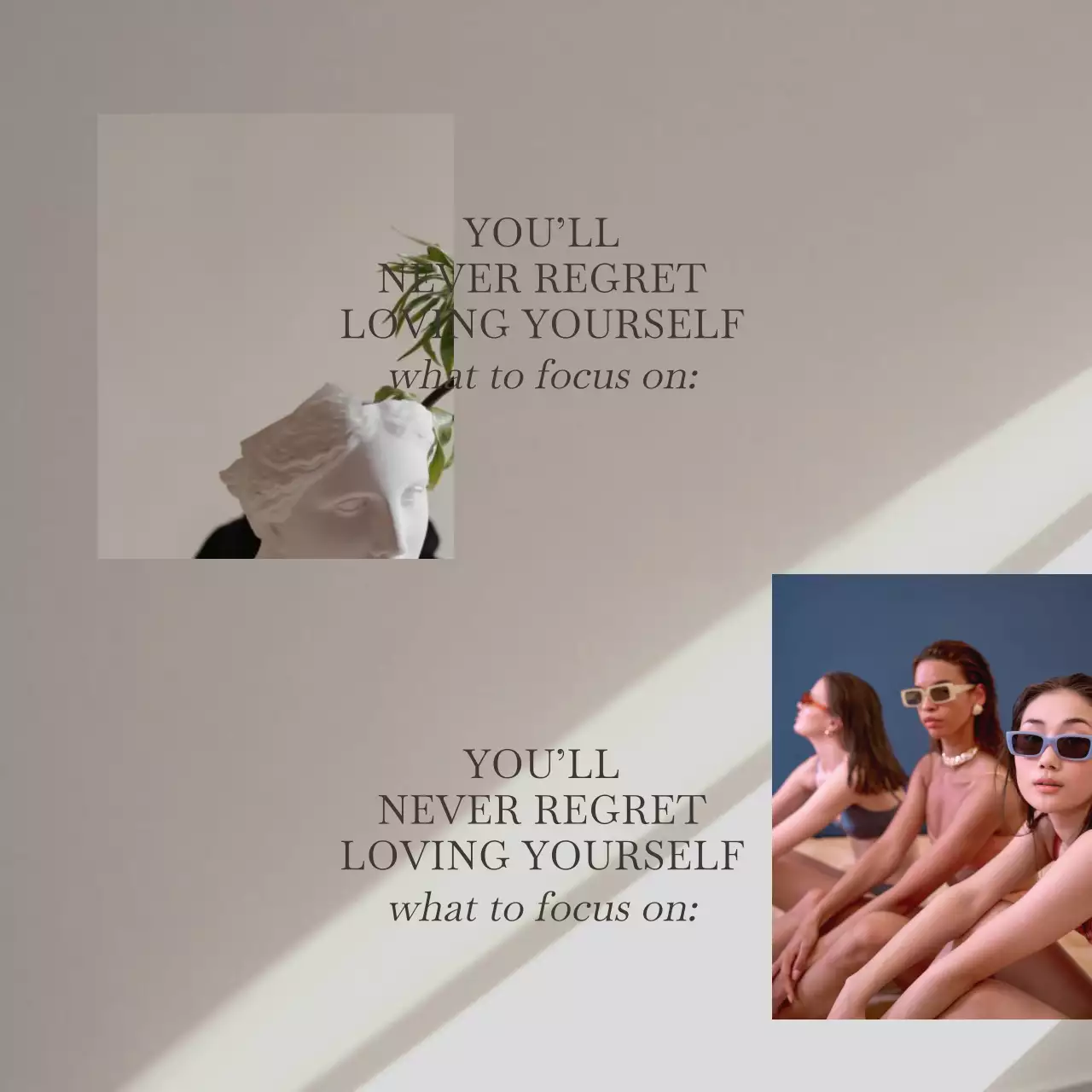 Branded moodboard bundle pack with neutral photo layout