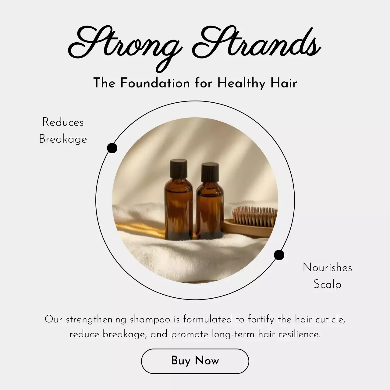 흰색 모던 샴푸 광고