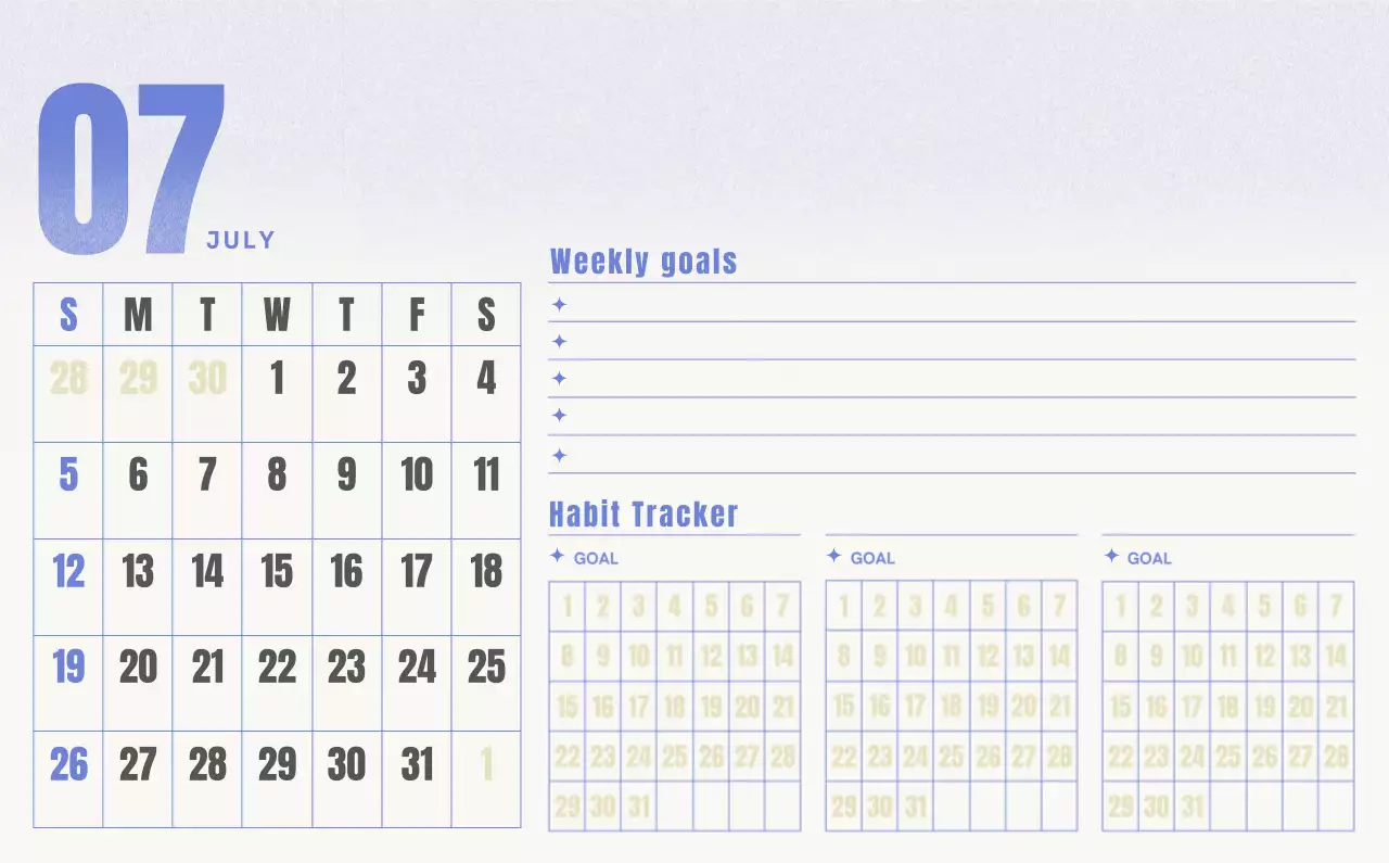 빨강 심플 캘린더 달력