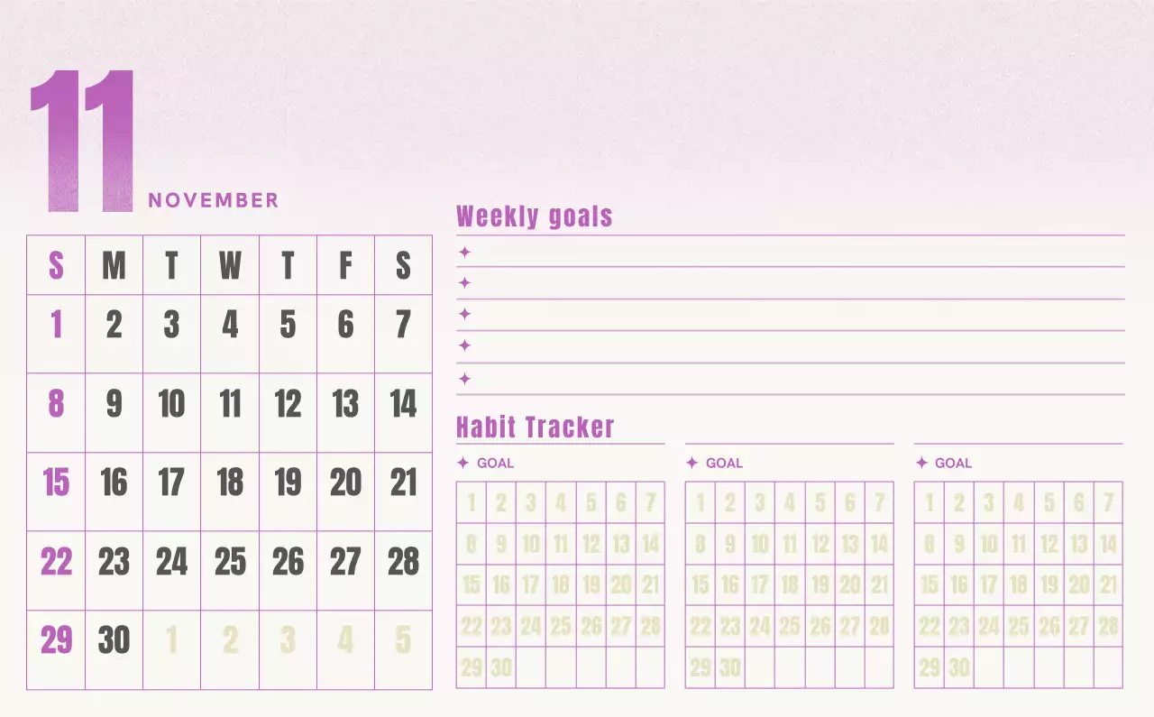 빨강 심플 캘린더 달력