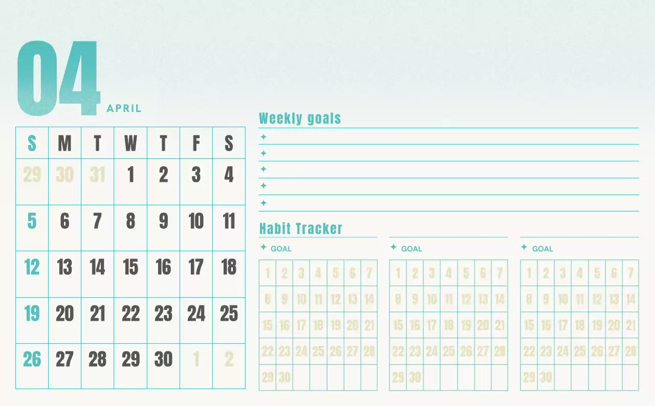 빨강 심플 캘린더 달력