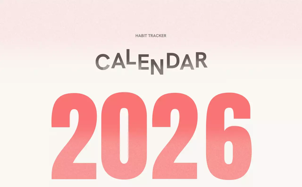 빨강 심플 캘린더 달력