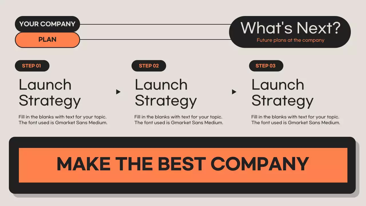 오렌지 모던 직원 오리엔테이션 가이드 프레젠테이션