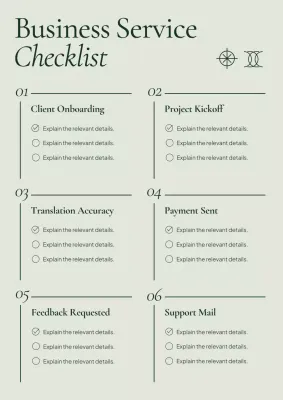 Green Minimal Business Checklist