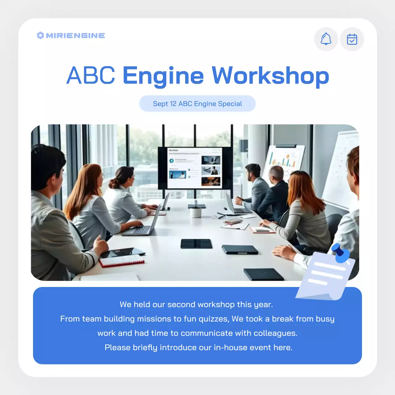 blue modern shipping newsletter