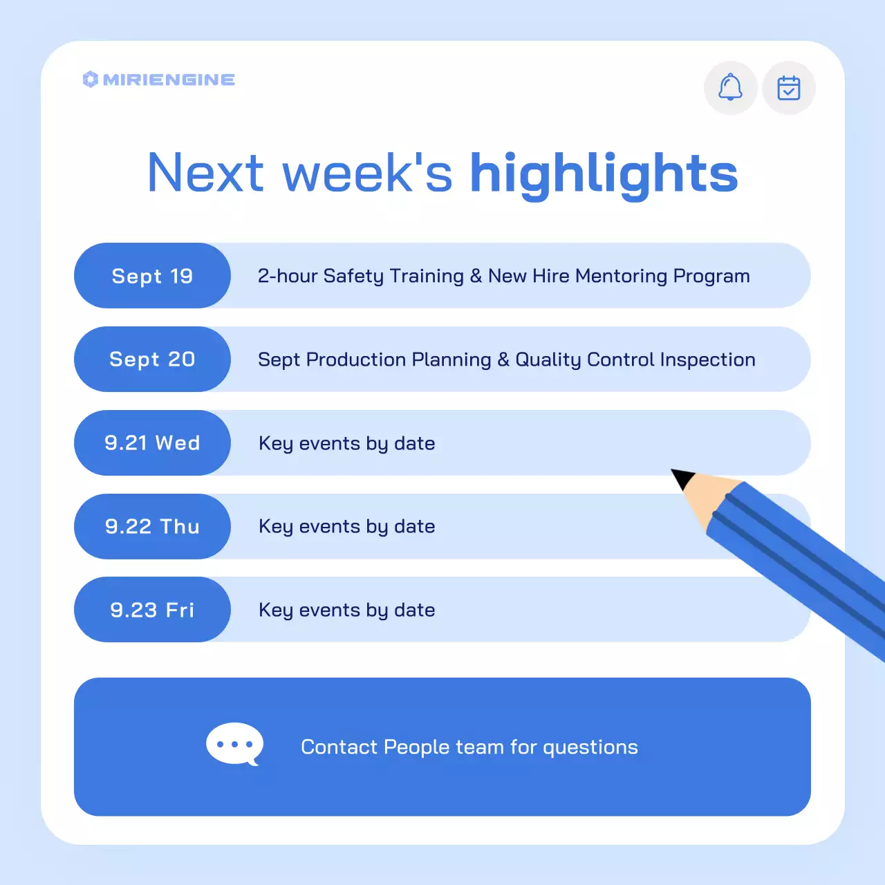 blue modern shipping newsletter