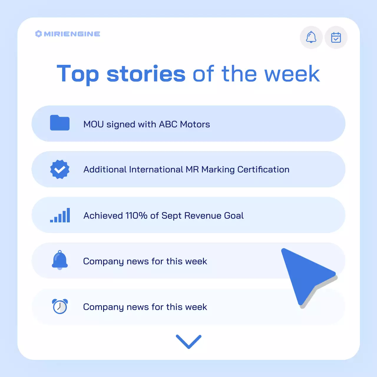 blue modern shipping newsletter