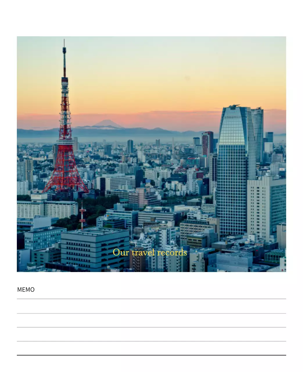 다양한 국가의 여행 프레임 사진 컨셉