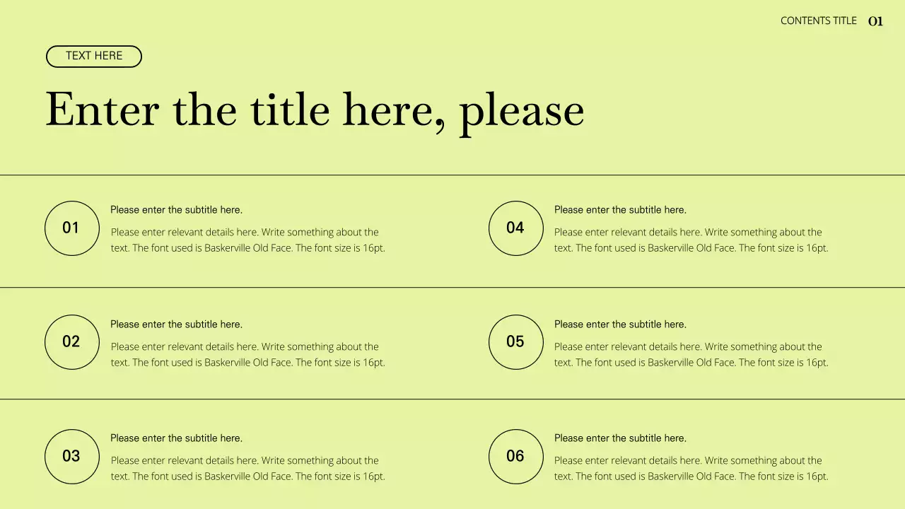 Green Minimal Template Presentation
