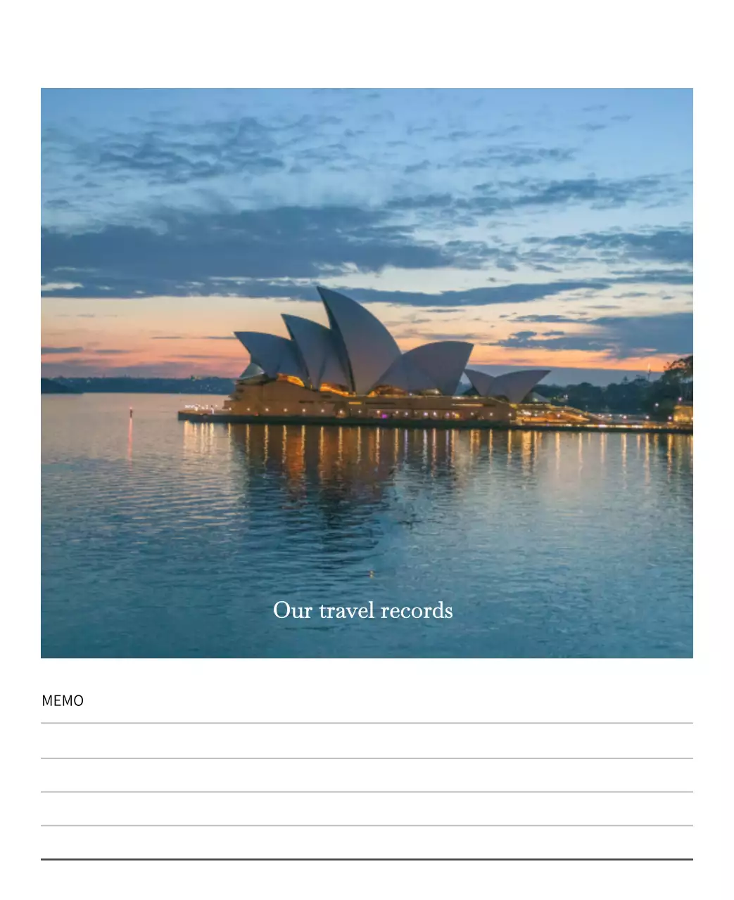 다양한 국가의 여행 프레임 사진 컨셉