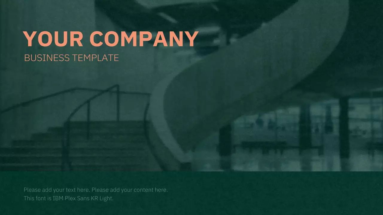 Rencana Bisnis Konsep Bertekstur Hijau dan Oranye