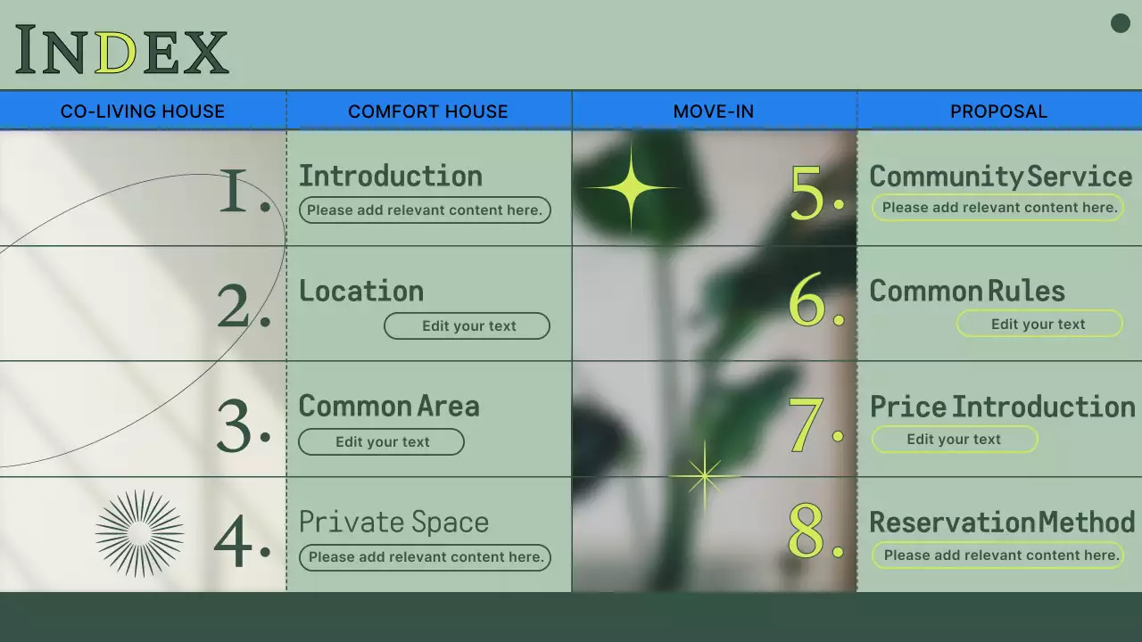 Green Modern Co-Living Proposal Presentation