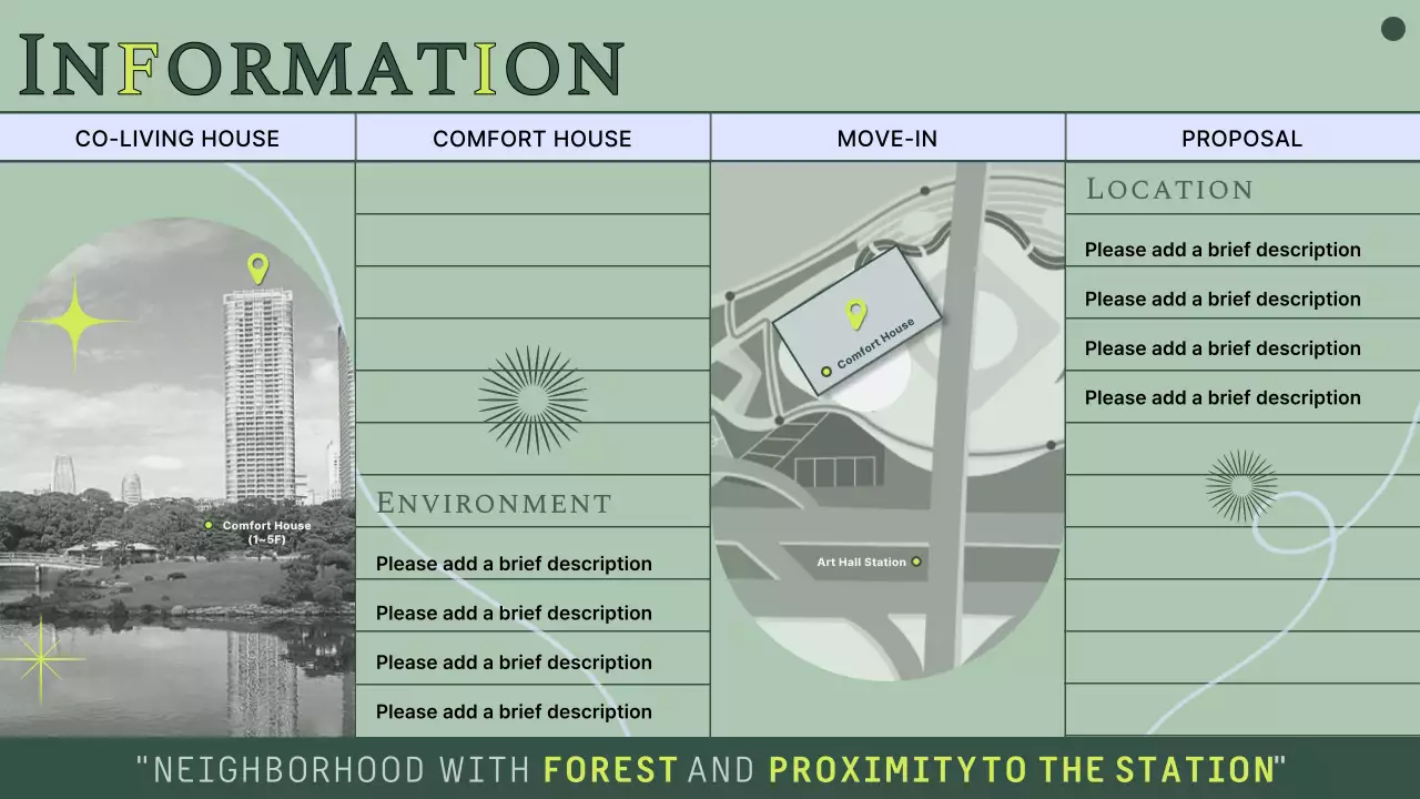 Green Modern Co-Living Proposal Presentation