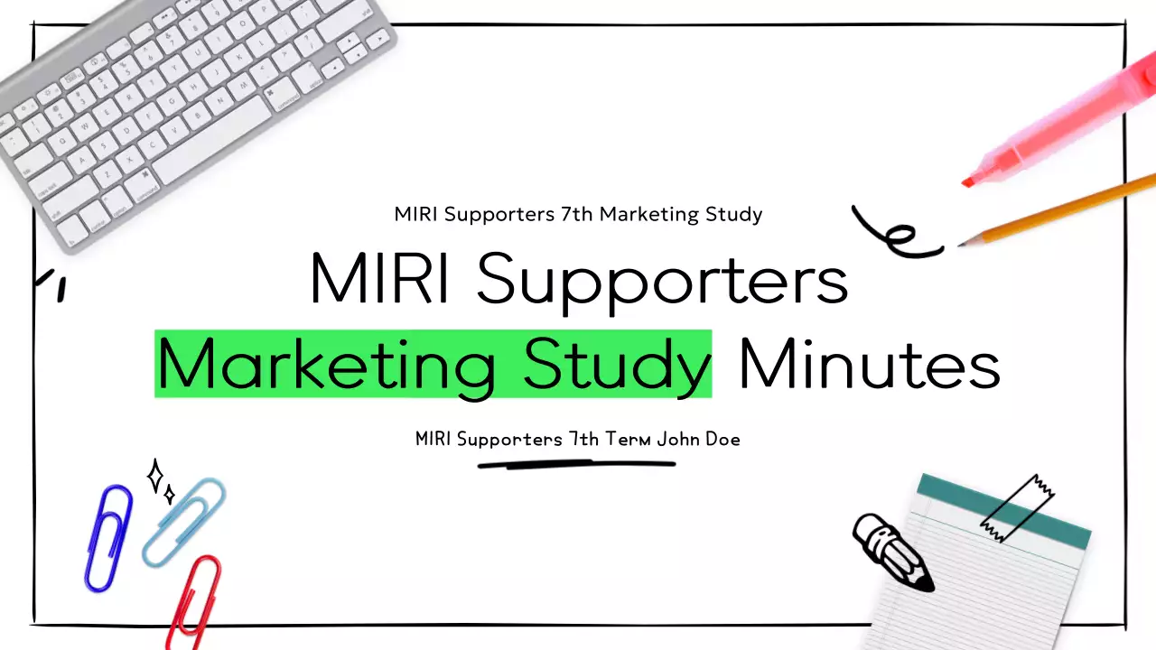 그린 미니멀 마케팅 계획 프레젠테이션