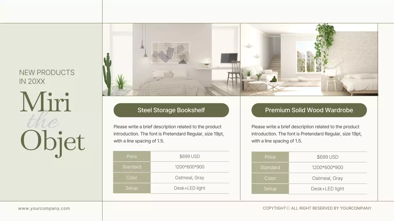 Olive and white Miridovje furniture in olive and white color Product introduction Interior furniture Introduction Seasonal products