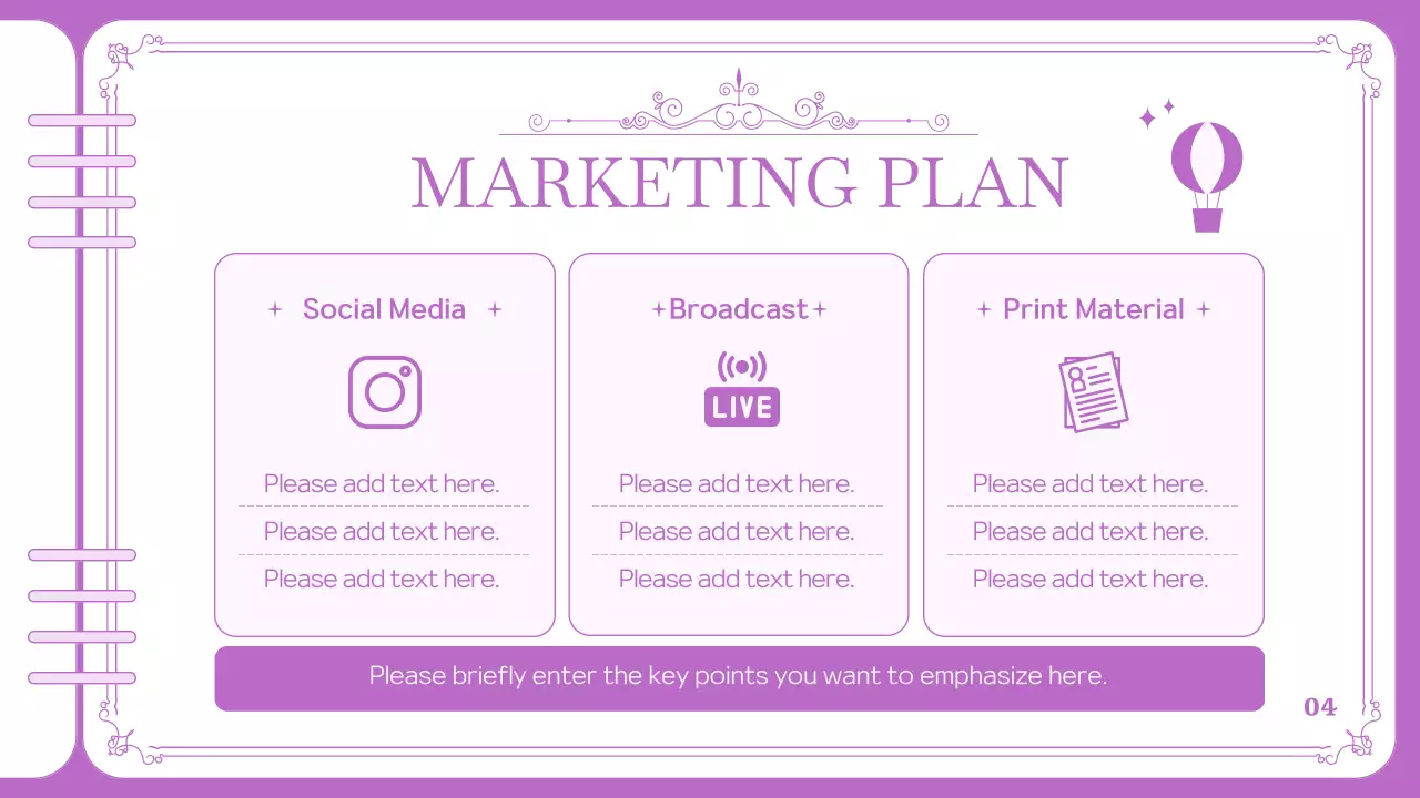 Purple Elegant Parade Document Presentation