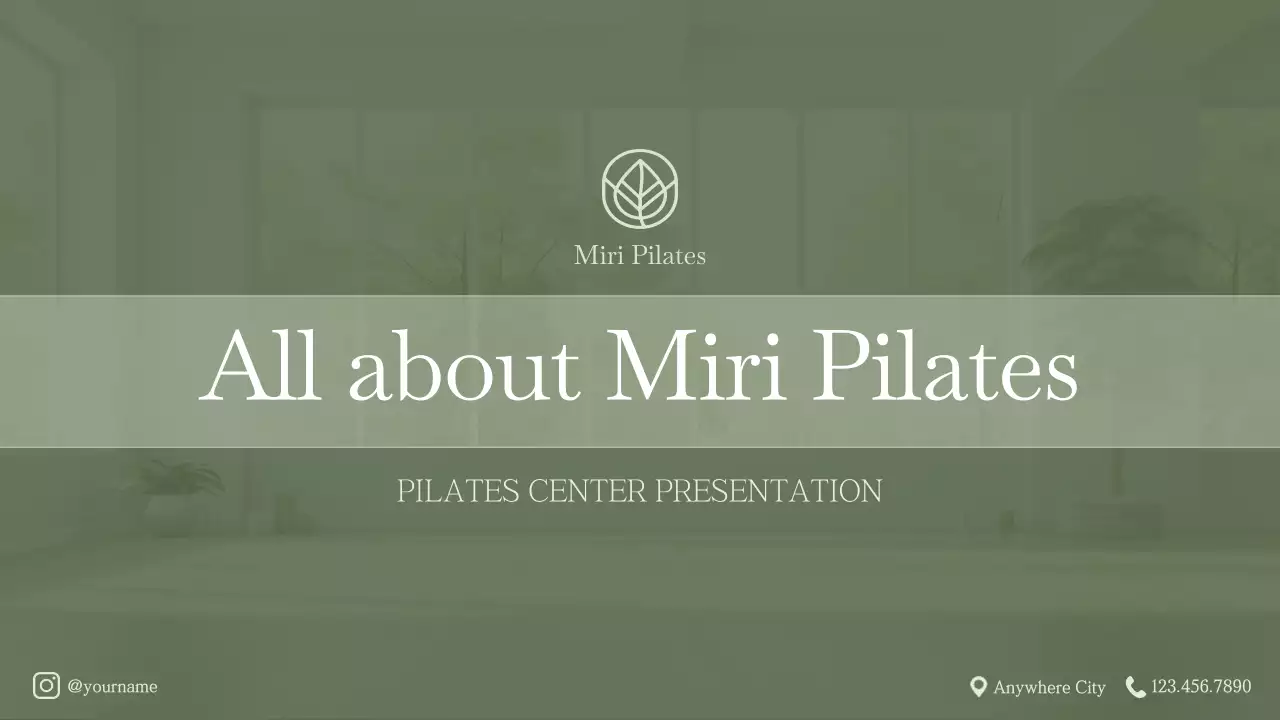 A Minimalist Pilates Introduction in Green and Lime Green