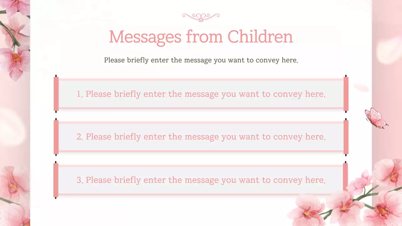 핑크색 우아한 생일 초대장 프레젠테이션