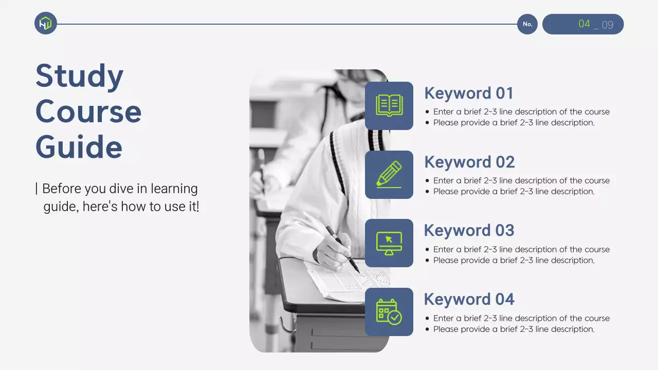 Bài thuyết trình hướng dẫn học tập hiện đại xanh