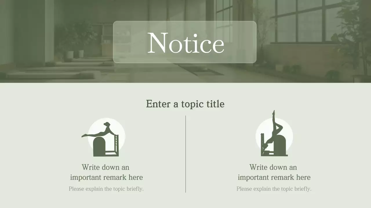 A Minimalist Pilates Introduction in Green and Lime Green