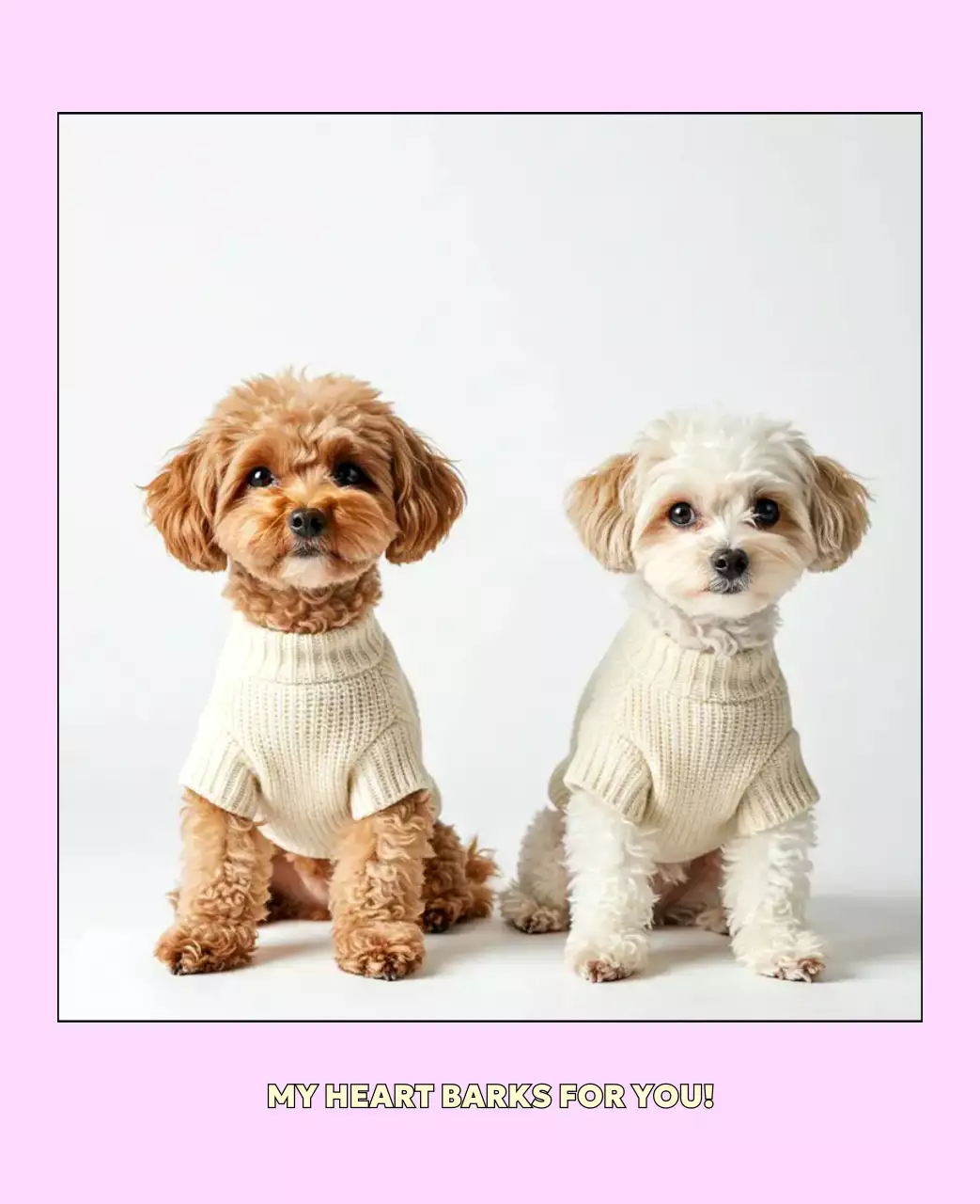 베이지 아기자기한 반려동물 달력