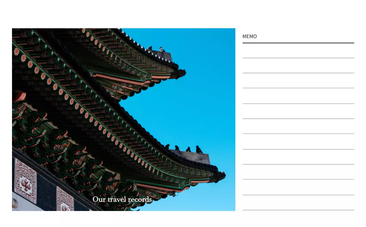 다양한 국가의 여행 프레임 사진 컨셉