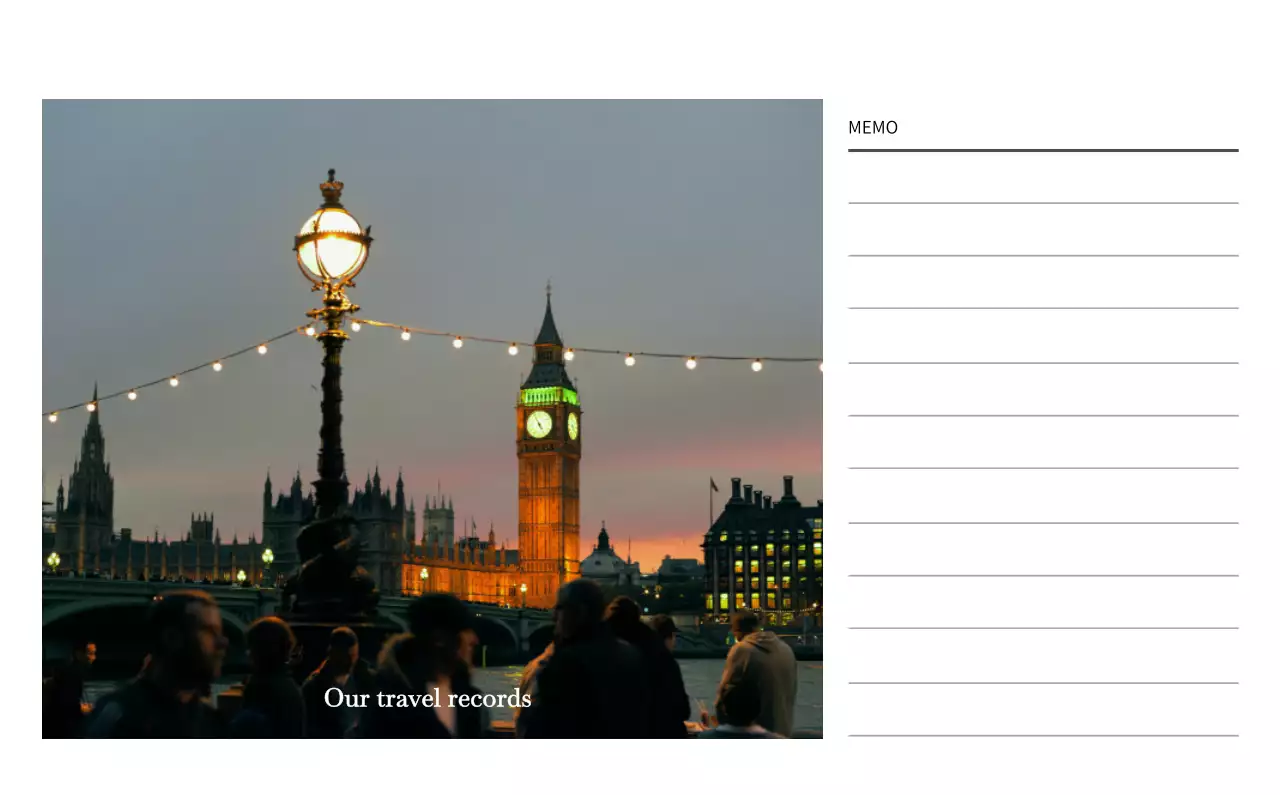 다양한 국가의 여행 프레임 사진 컨셉
