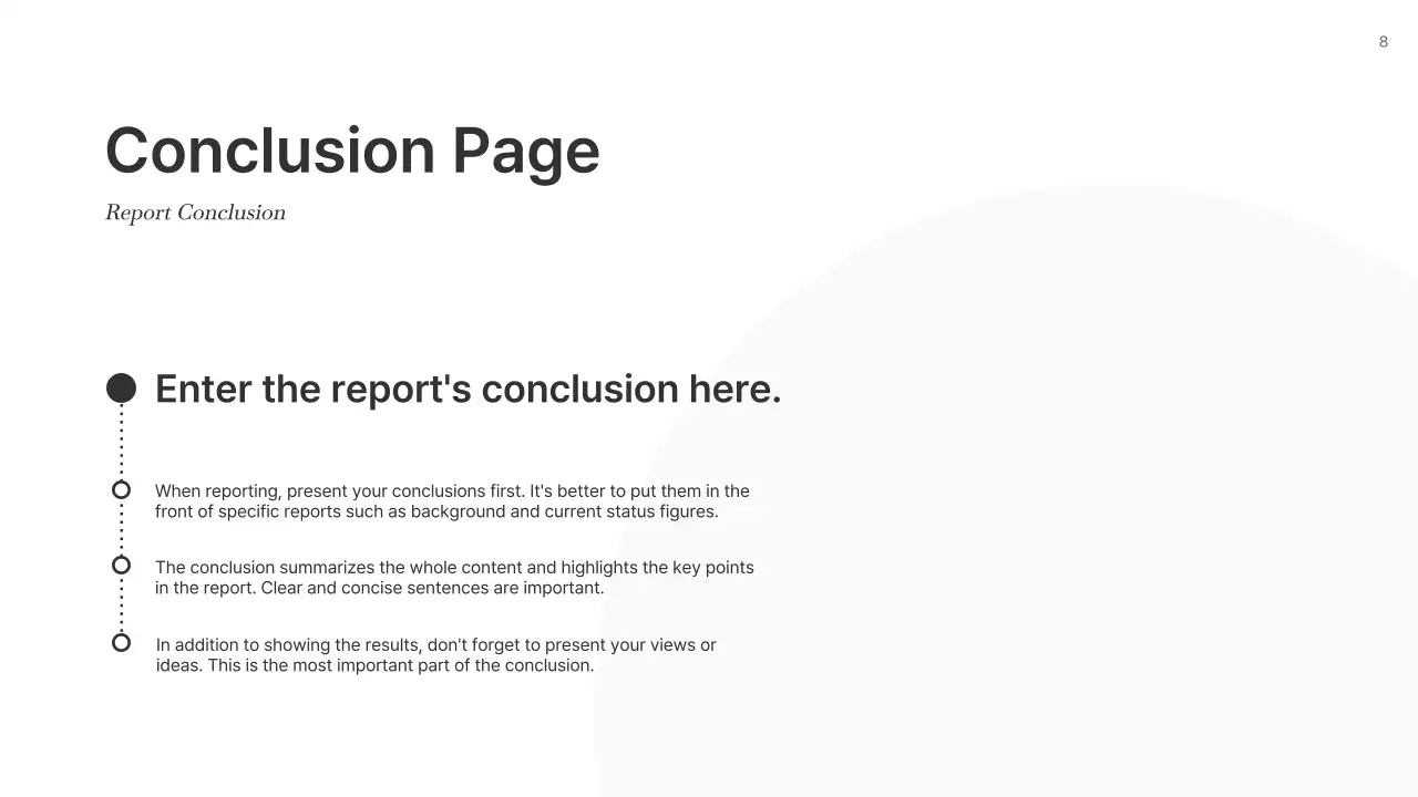 White Professional Operations Report Presentation