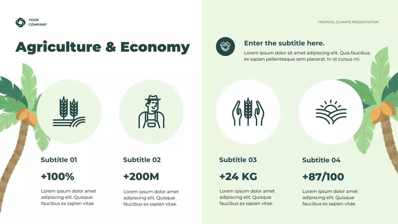 Green Rustic Climate Information Presentation
