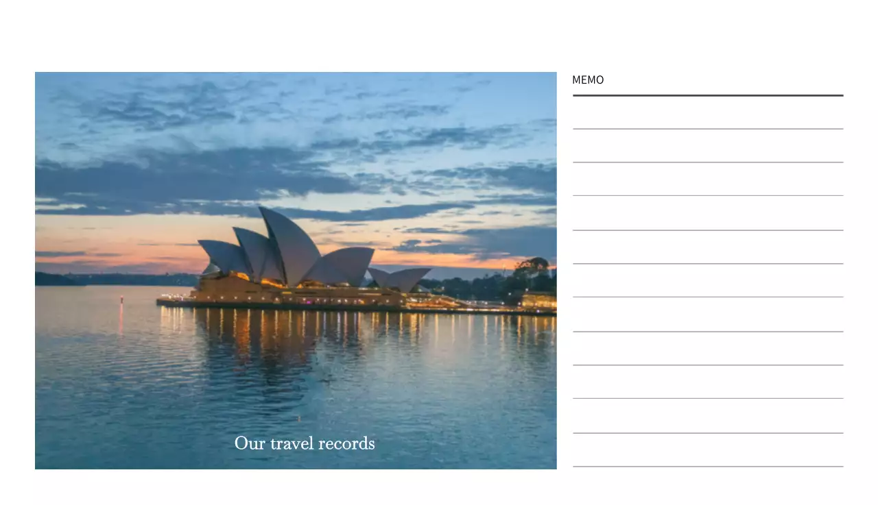 다양한 국가의 여행 프레임 사진 컨셉