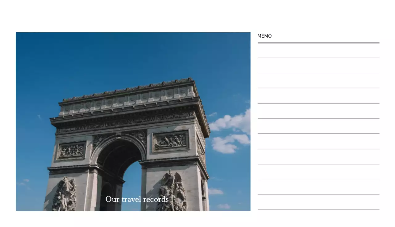 다양한 국가의 여행 프레임 사진 컨셉