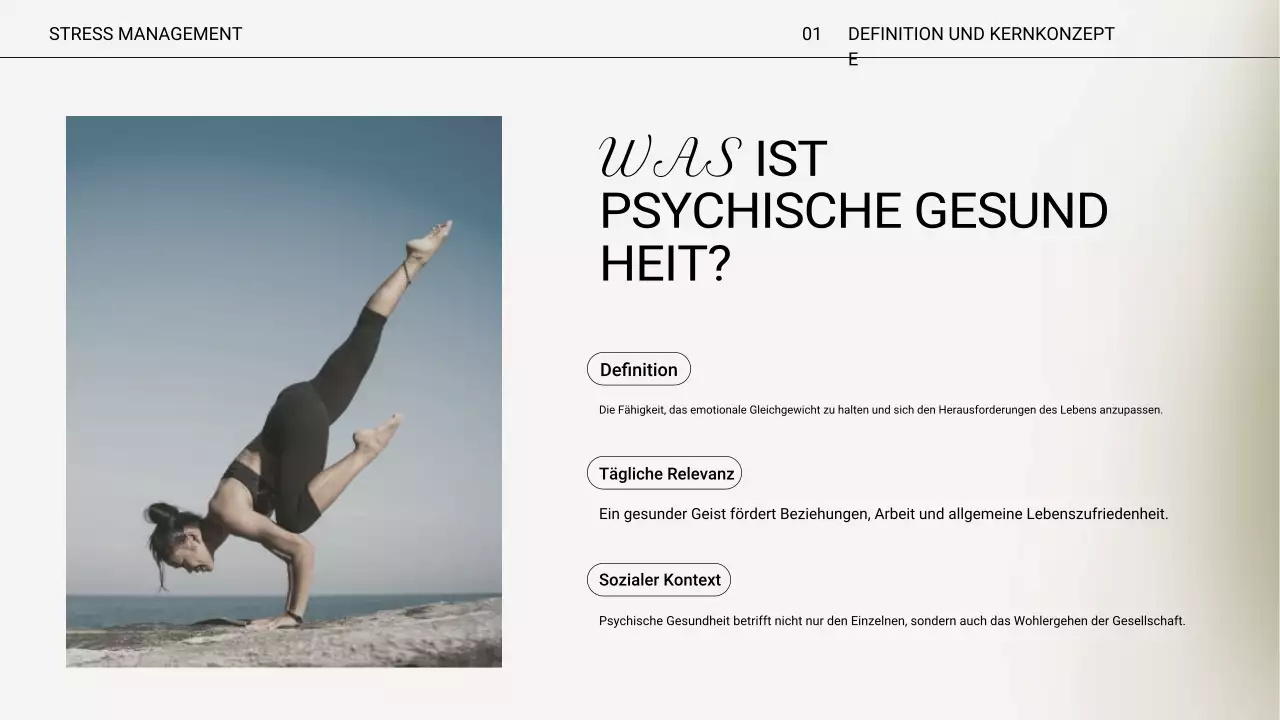 Beige Minimal Stress Lecture Presentation