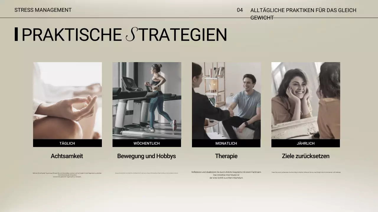 Beige Minimal Stress Lecture Presentation