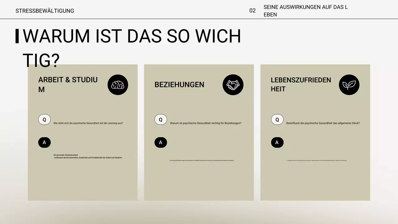 Beige Minimal Stress Lecture Presentation