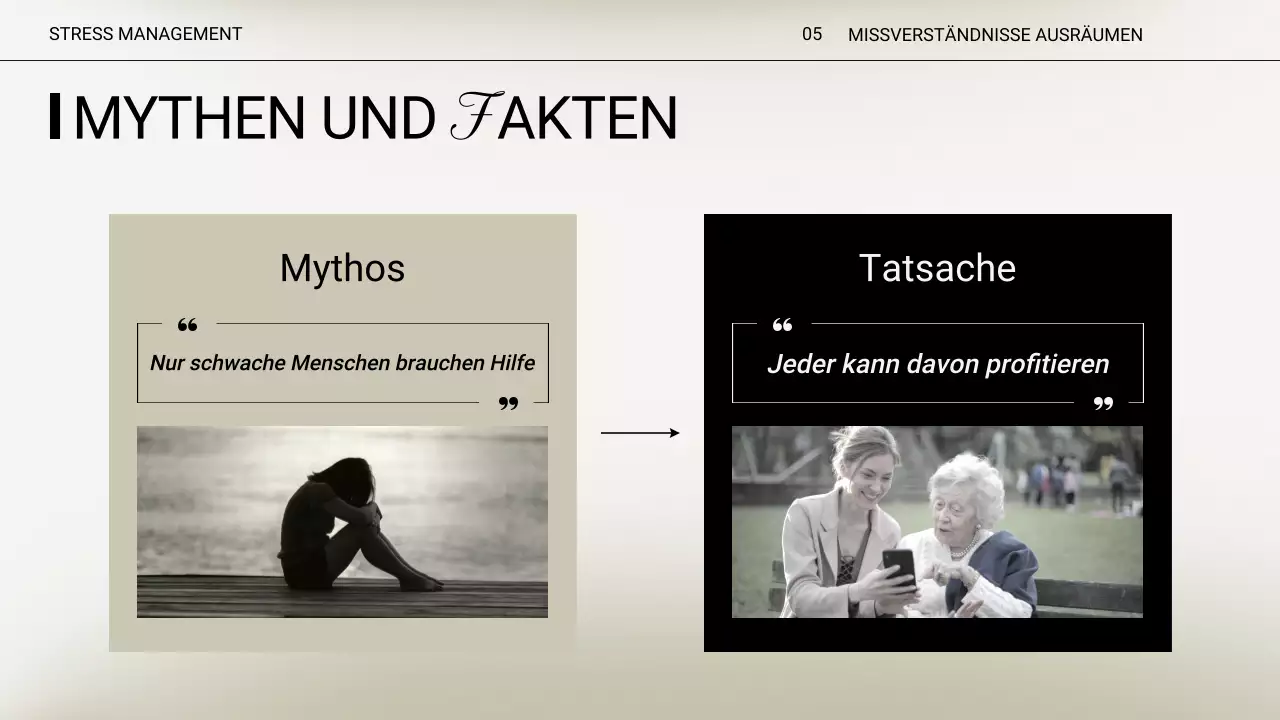 Beige Minimal Stress Lecture Presentation