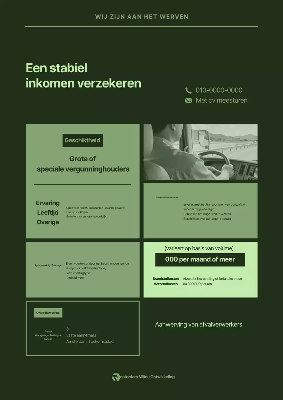 Groene, schone werving