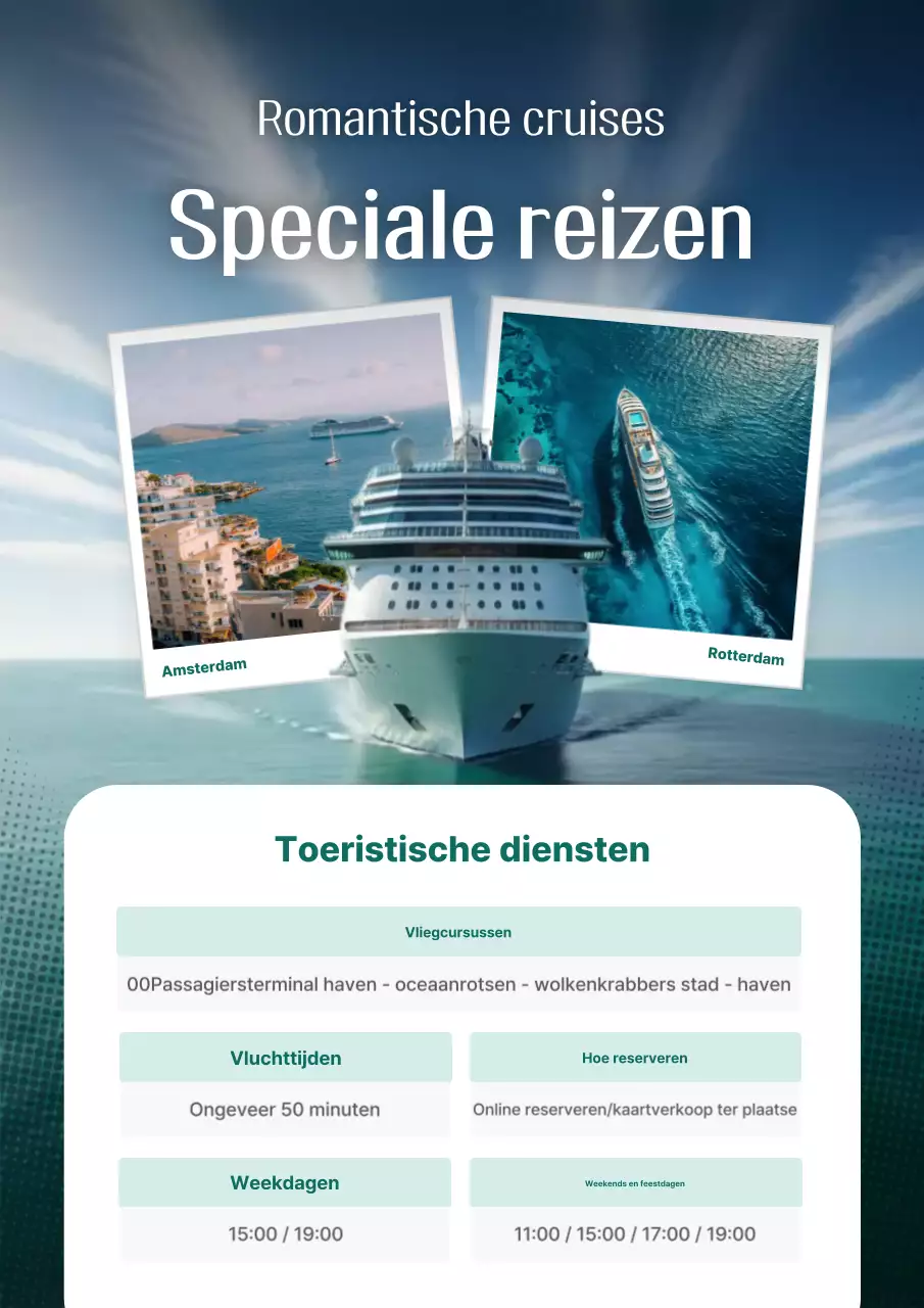 Blauwe Moderne Reis Promotie