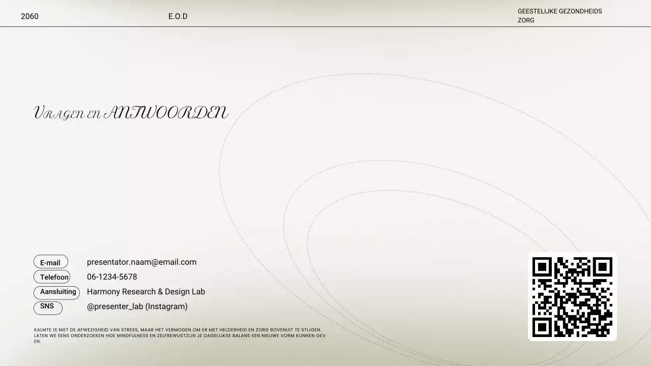 Beige Minimal Stress Lecture Presentatie