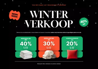 Zwarte moderne winteruitverkoop