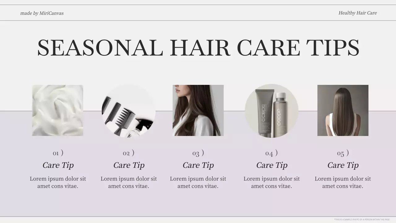 Beige Modern Hair Health Guide Presentation