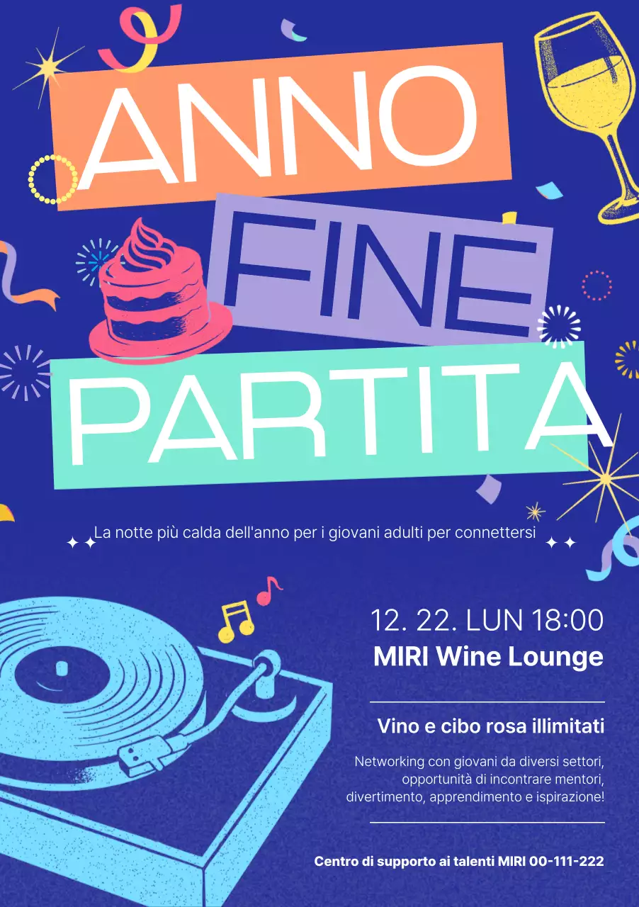 Evento di fine anno Blue Pop