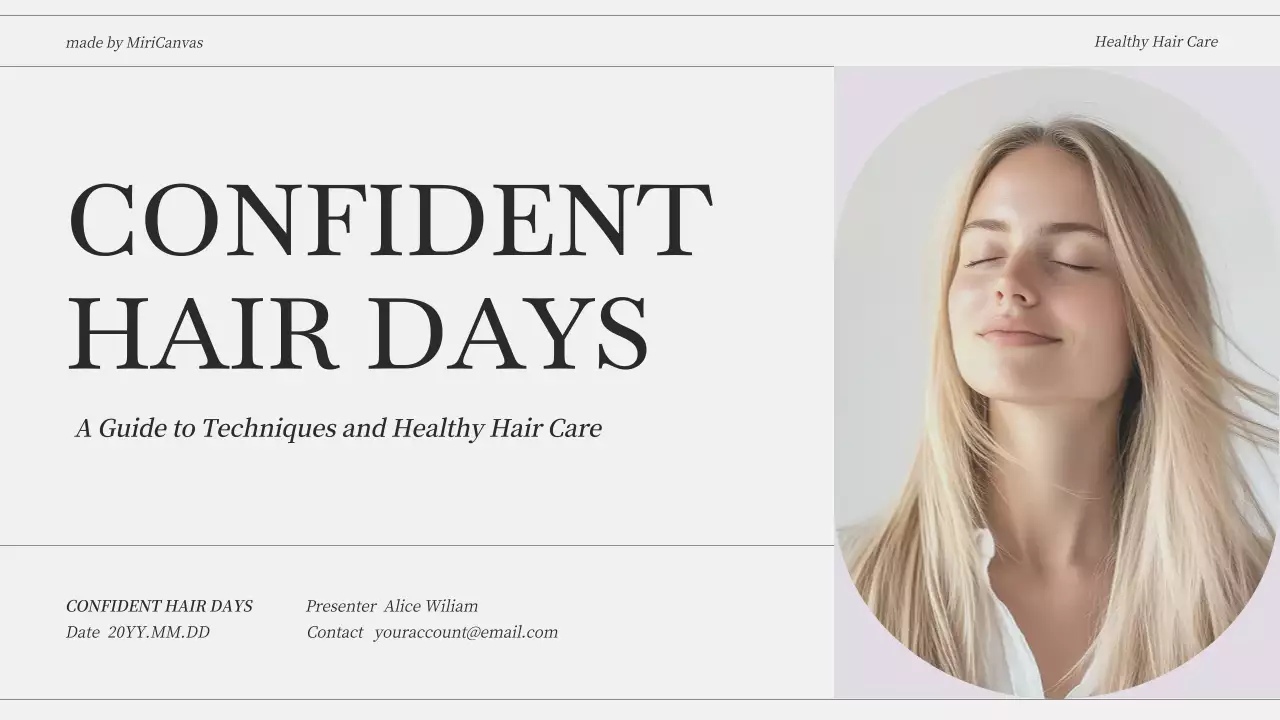 Beige Modern Hair Health Guide Presentation
